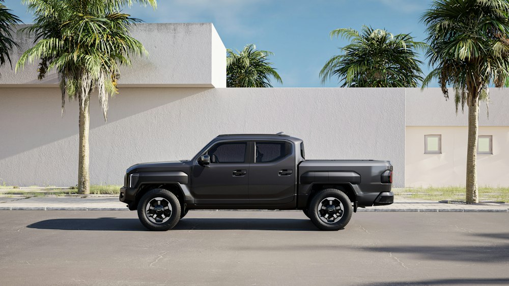 Camioneta 4x4 estacionada antes de su alineación