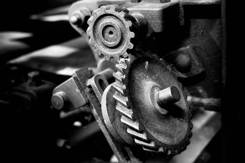 Engranaje y pieza rotatoria de un motor, volante bimasa